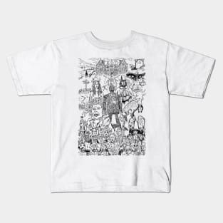 Folk Horror - B&W Kids T-Shirt